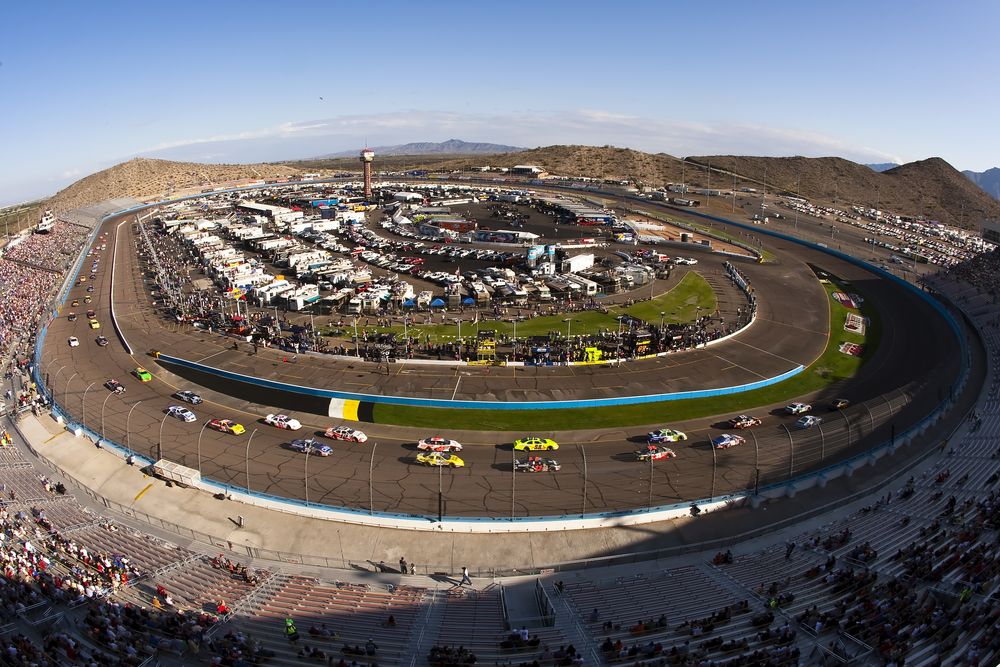 Aerial view of Phoenix International Raceway