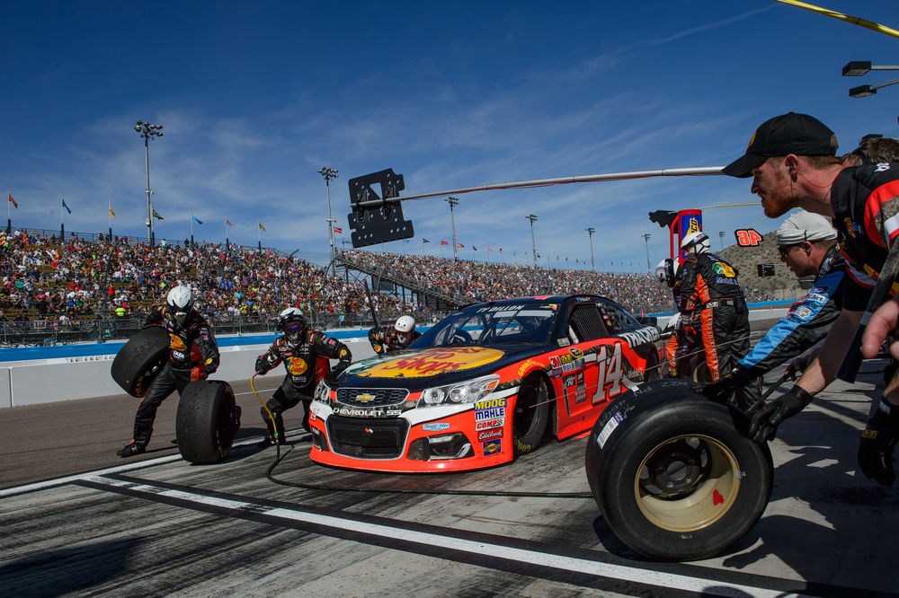 Pit stop at Phoenix International Raceway