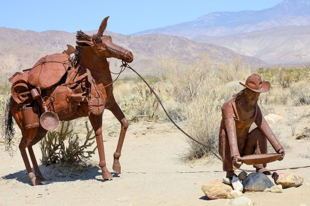 Horse sculpture at Galleta Meadows