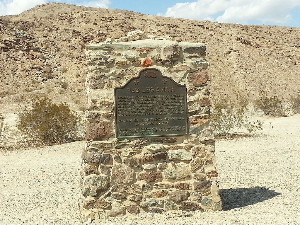 Daytime view of the Peg Leg Smith Historical Site