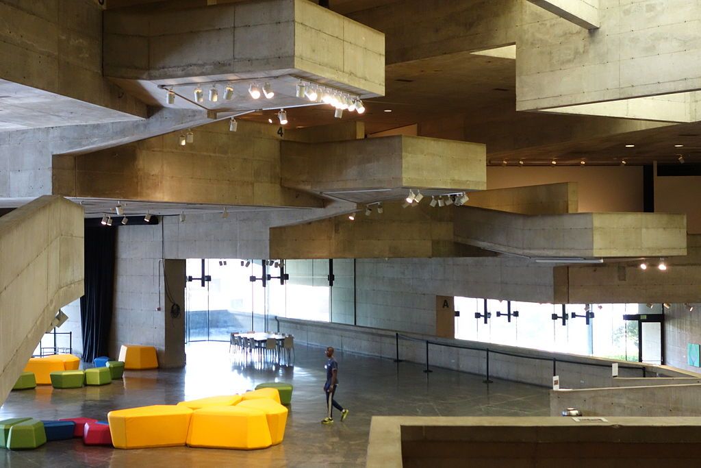 Interior of the Berkeley Art Museum and Pacific Film Archive