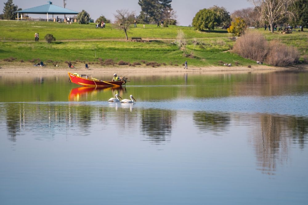 Boating at Quarry Lakes Regional Recreation Area
