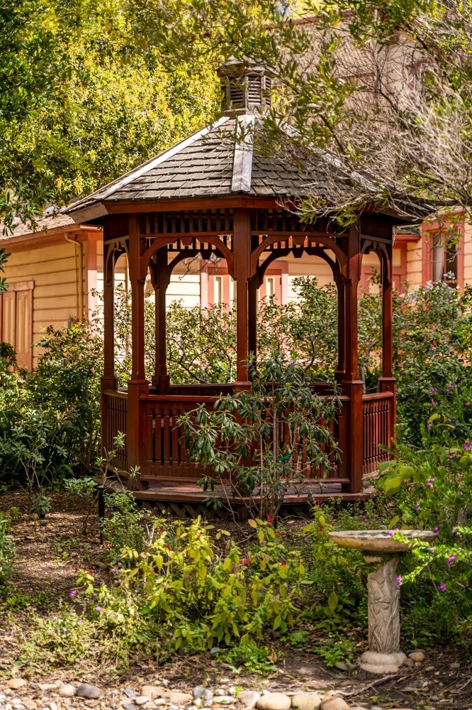 A gazebo at Shinn Historical Park and Arboretum