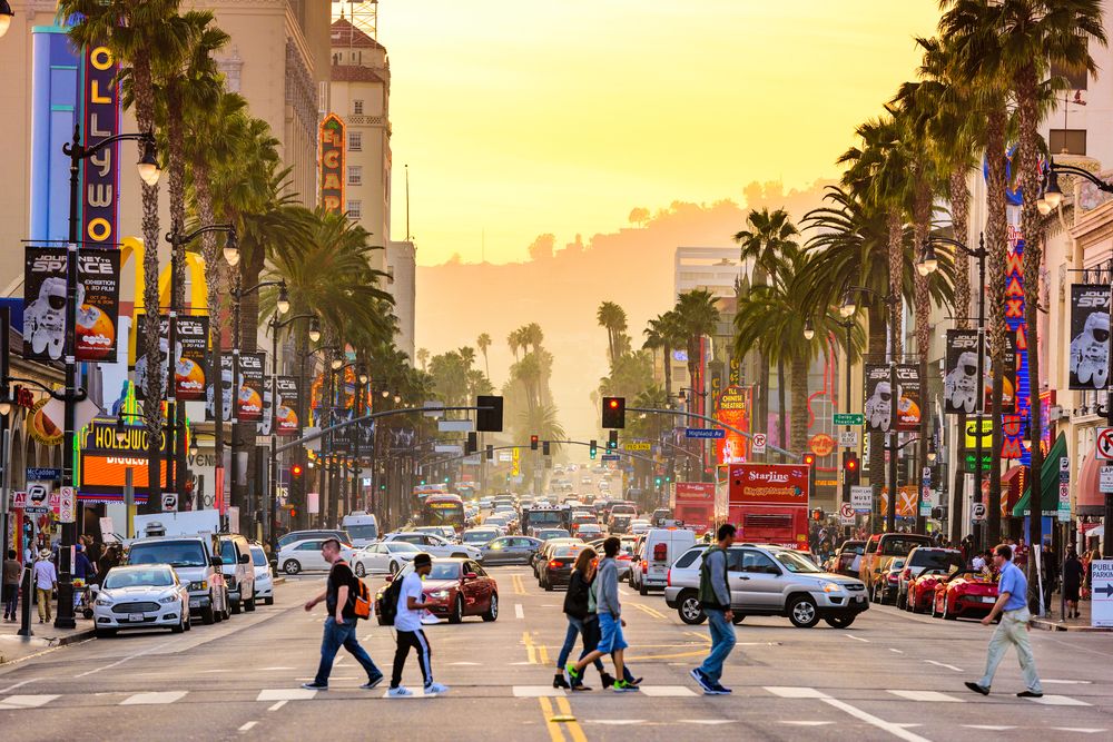 Street scene at Downtown Los Angeles