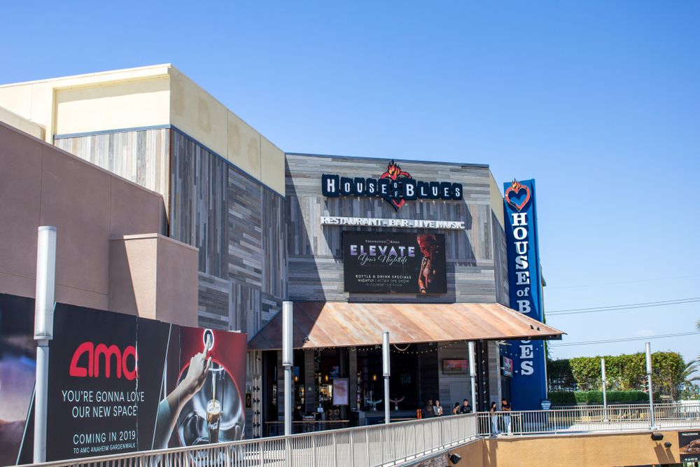 Exterior of the House of Blues Anaheim