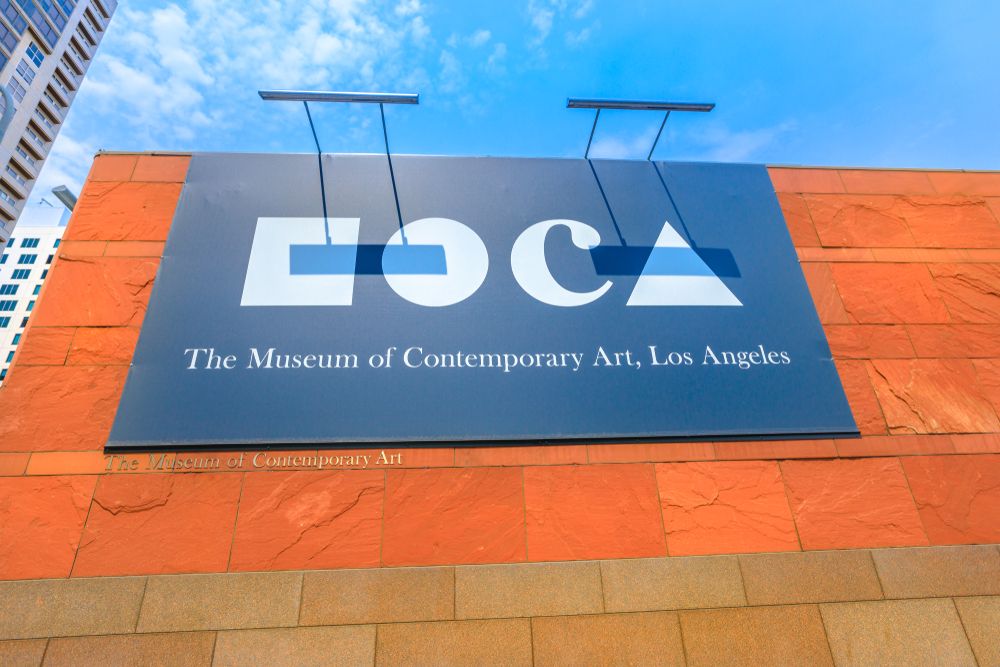 Building sign of Museum of Contemporary Art Los Angeles