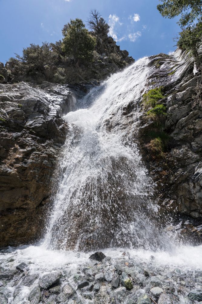Daytime view of San Antonio Creek Falls