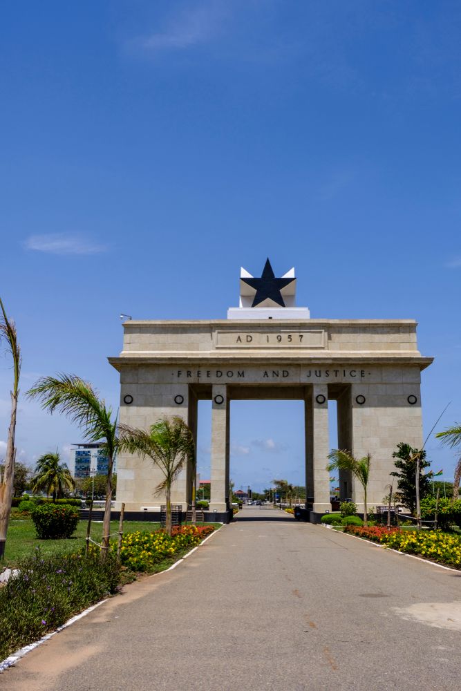 Gate monument of Black Star Square