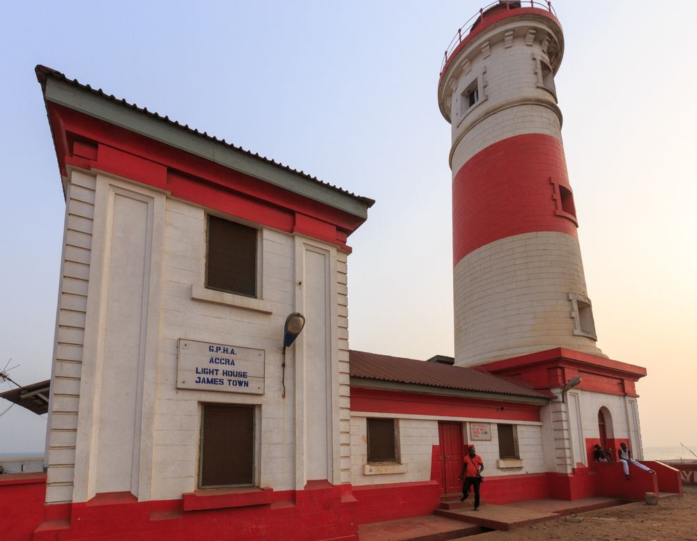 Exterior of the Jamestown Lighthouse