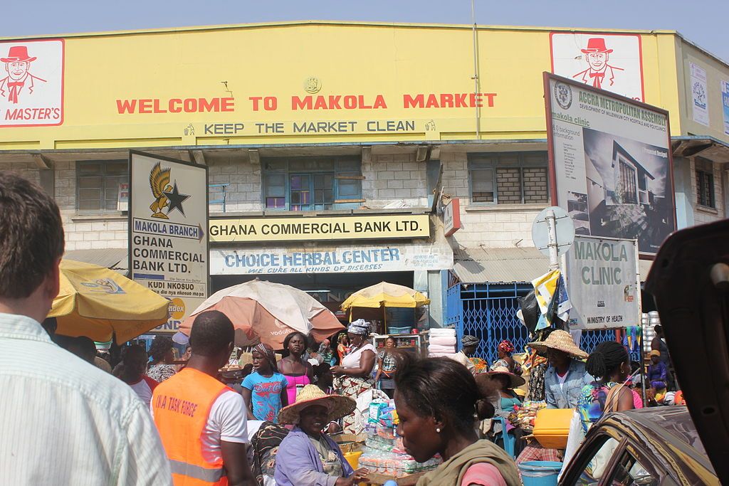 Entrance to the Makola Market