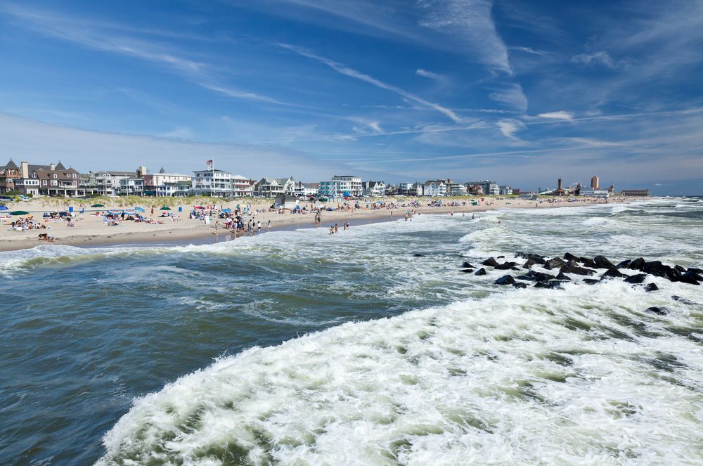 The waters of Ocean Grove Beach