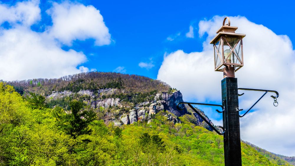 View of Lake Lure Flowering Bridge