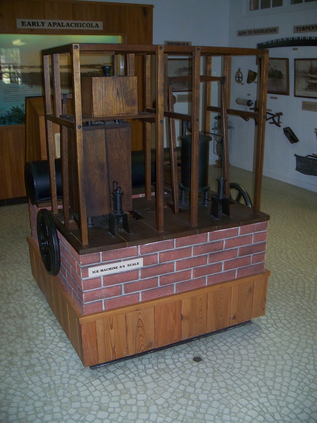 Ice machine scale in John Gorrie State Museum