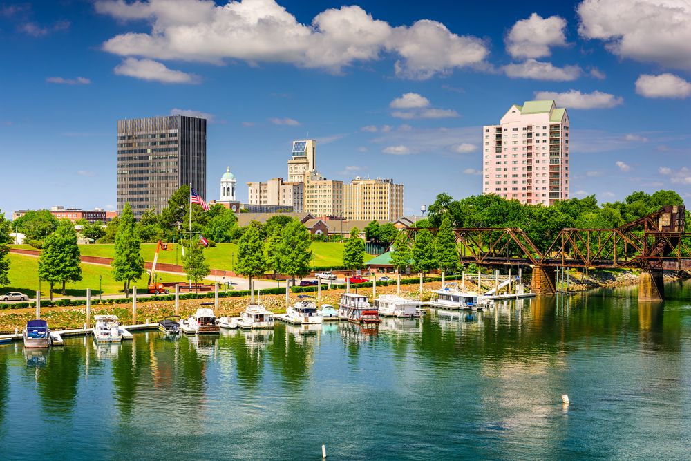 Skyline of Augusta Downtown District