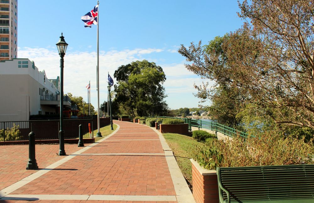 Sunny day at the Riverwalk