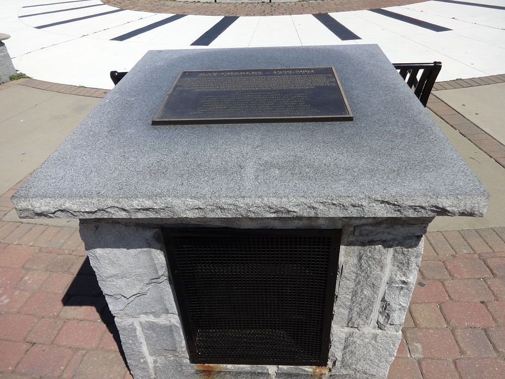 A plaque at Ray Charles Memorial