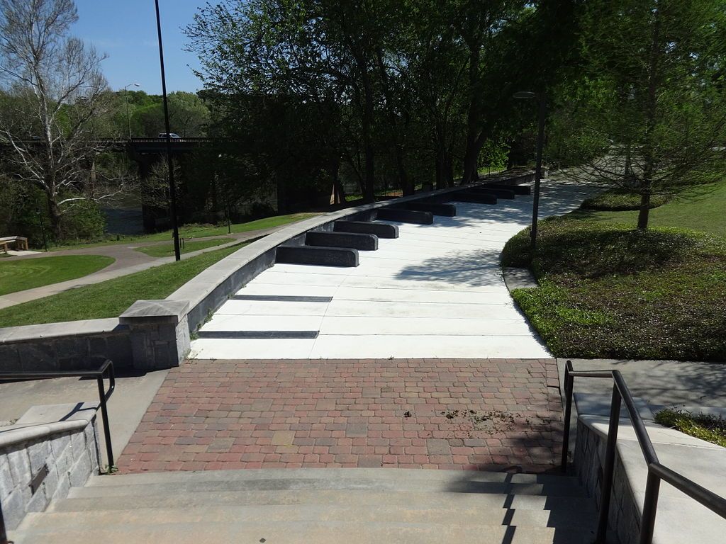 Piano keys walkway at RiverFront Park