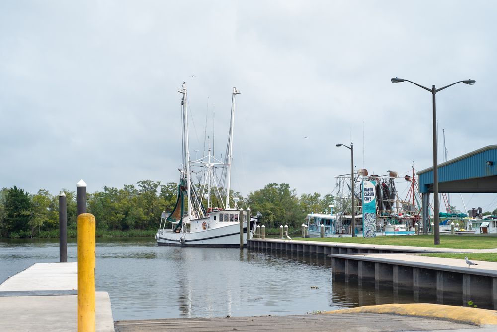 View of a boat at Bayou Carlin Cove Boat Landing & Pavilion