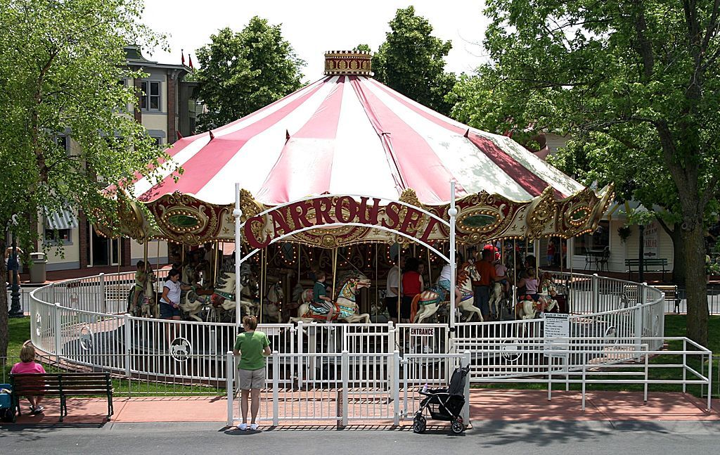 Carrousel ride at Adventureland Park