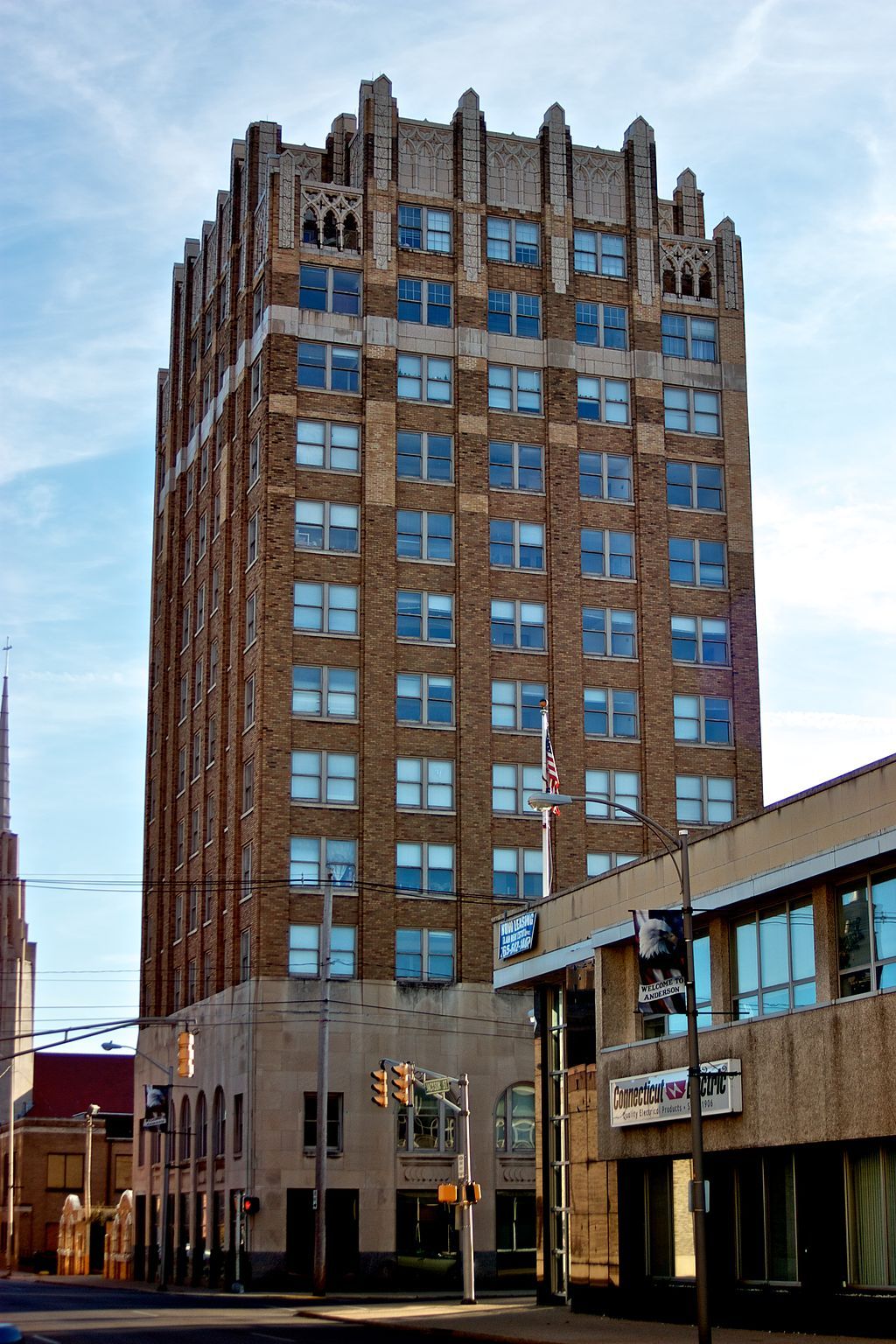 Tower hotel at Downtown Anderson