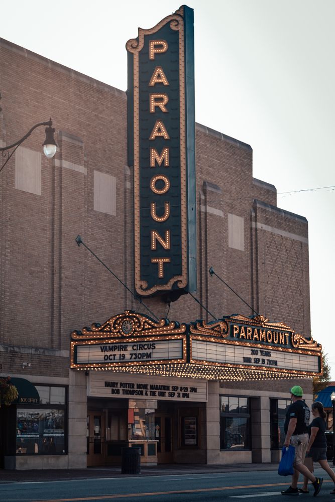 Exterior of the Paramount Arts Center
