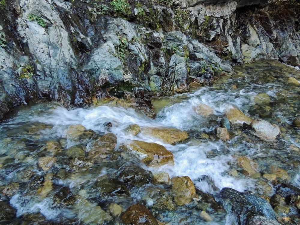 Downstream from Zapata Falls.