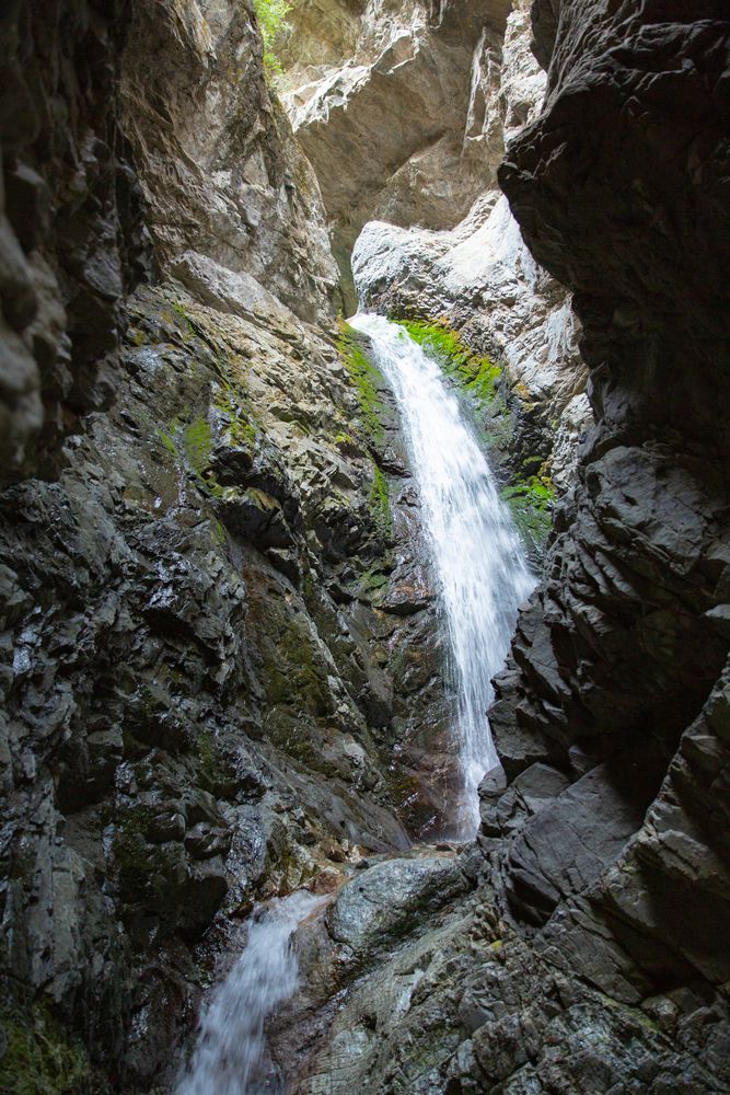 View of the Zapata Falls.