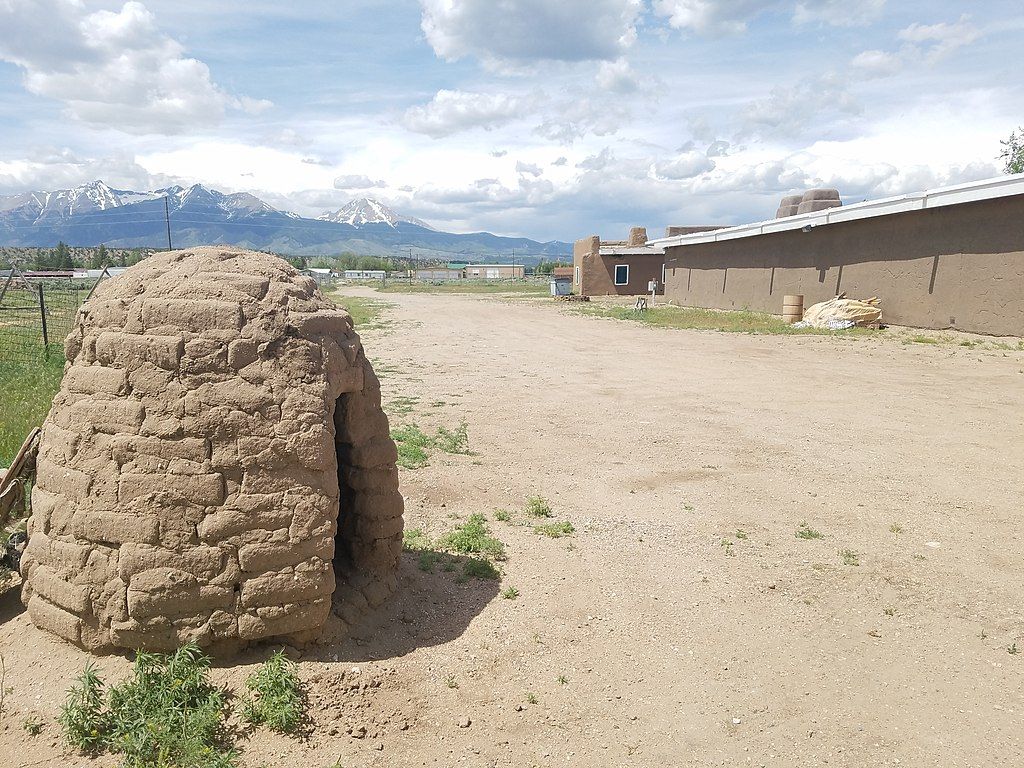 Igloo shaped rock at Fort Garland Museum.