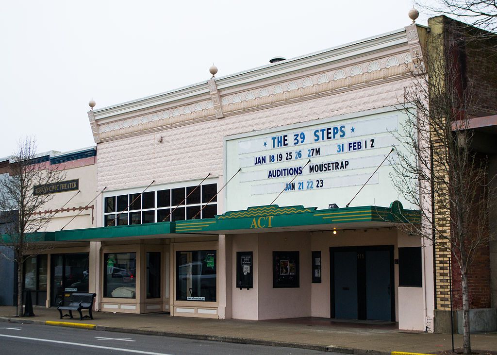 Exterior and shows at Albany Civic Theatre.