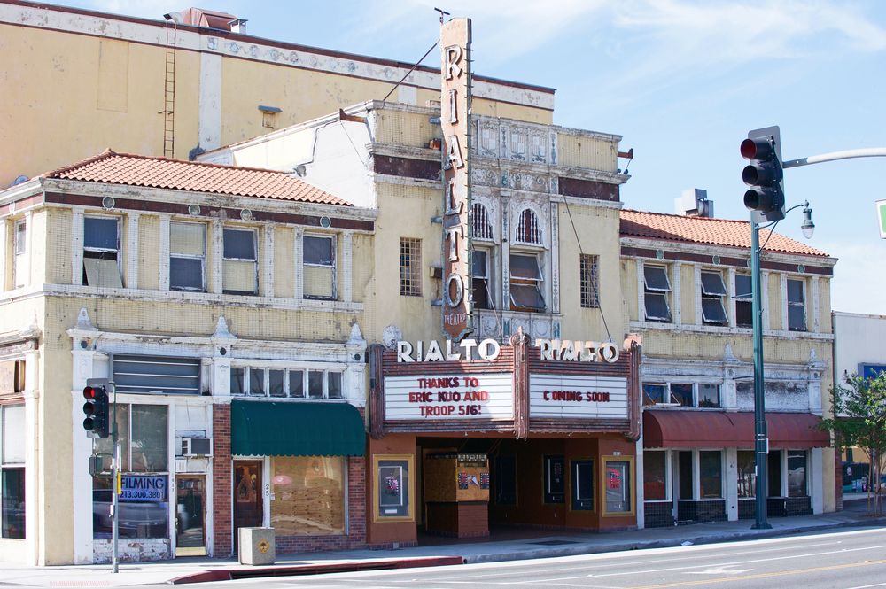 Exterior of Old Rialto Theatre