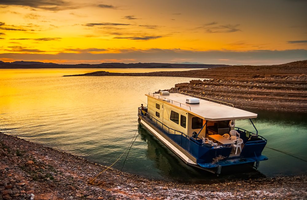 Boat in Lake Mead National Recreation Area