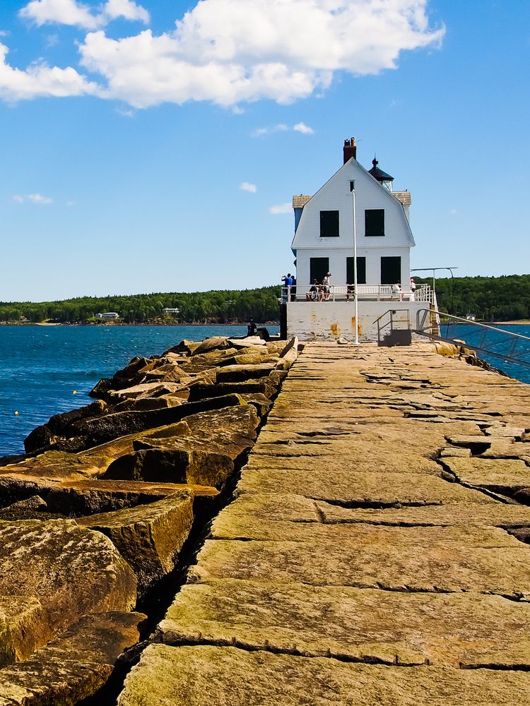 Scenic View at Rockland Breakwater Lighthouse