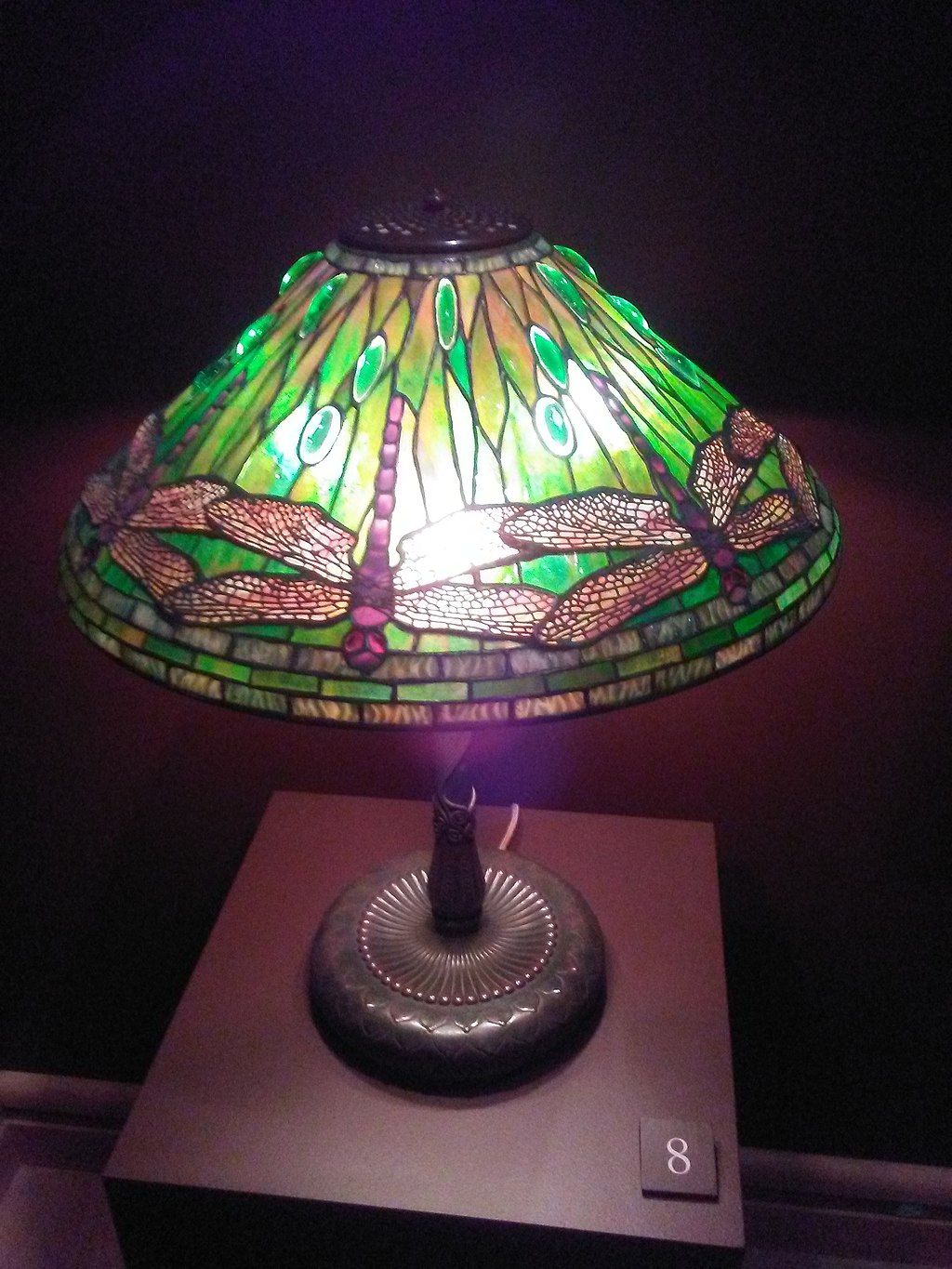 A tiffany lamp at Charles Hosmer Morse Museum of American Art.