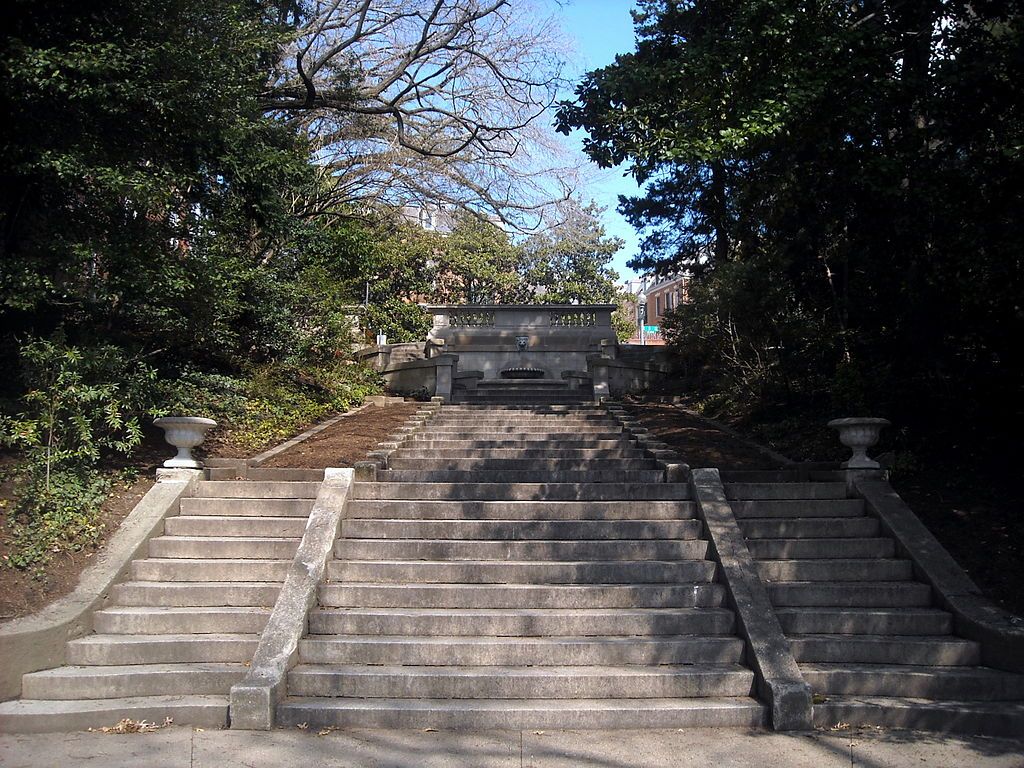 Steps of Decatur Terrace Steps and Fountain