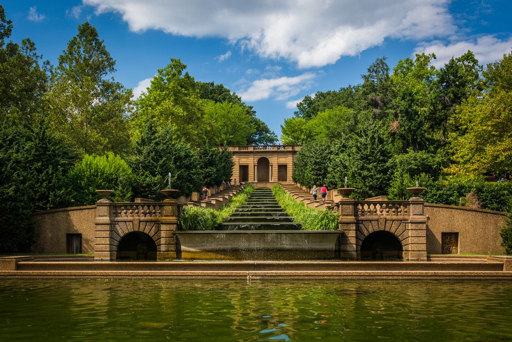 Water fountain at Meridian Hill Park