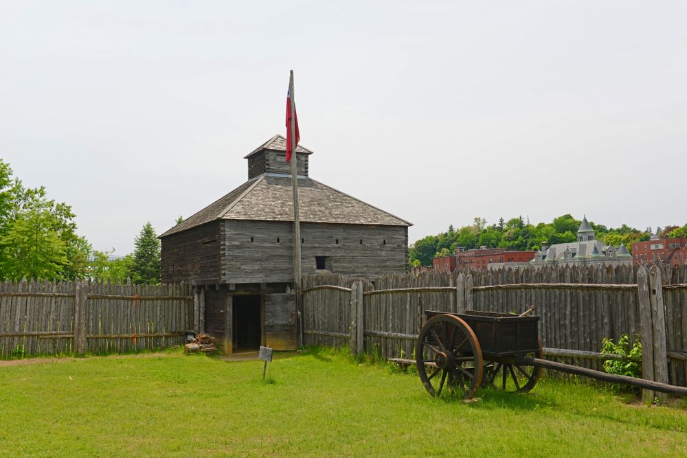 Barricades at Fort Western