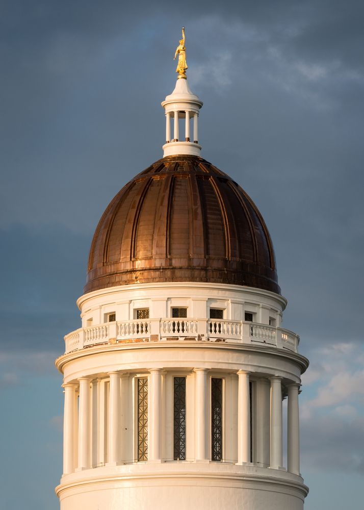 The dome of Maine State House