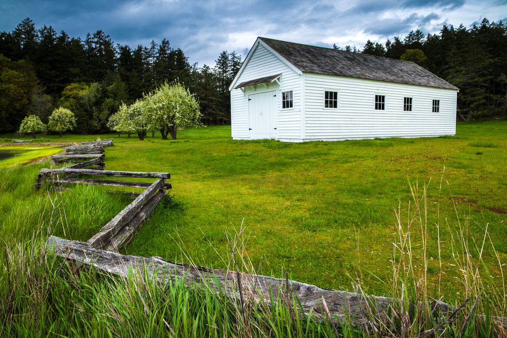 The grounds of San Juan Island National Historic Park
