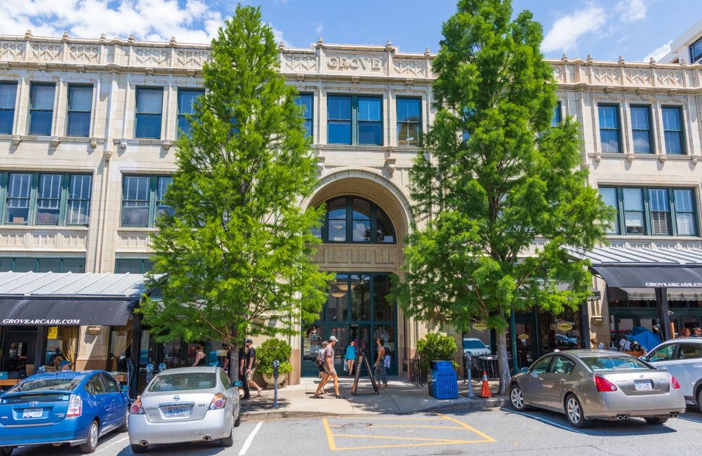 Front entrance to the Grove Arcade