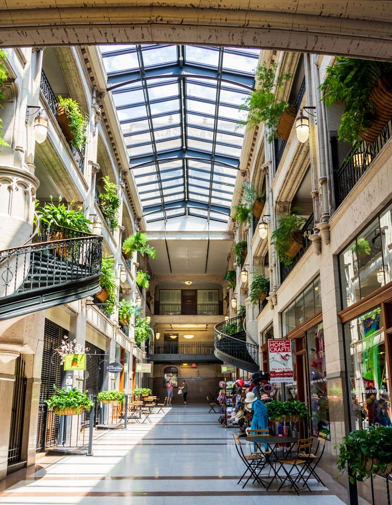 Interior of the Grove Arcade