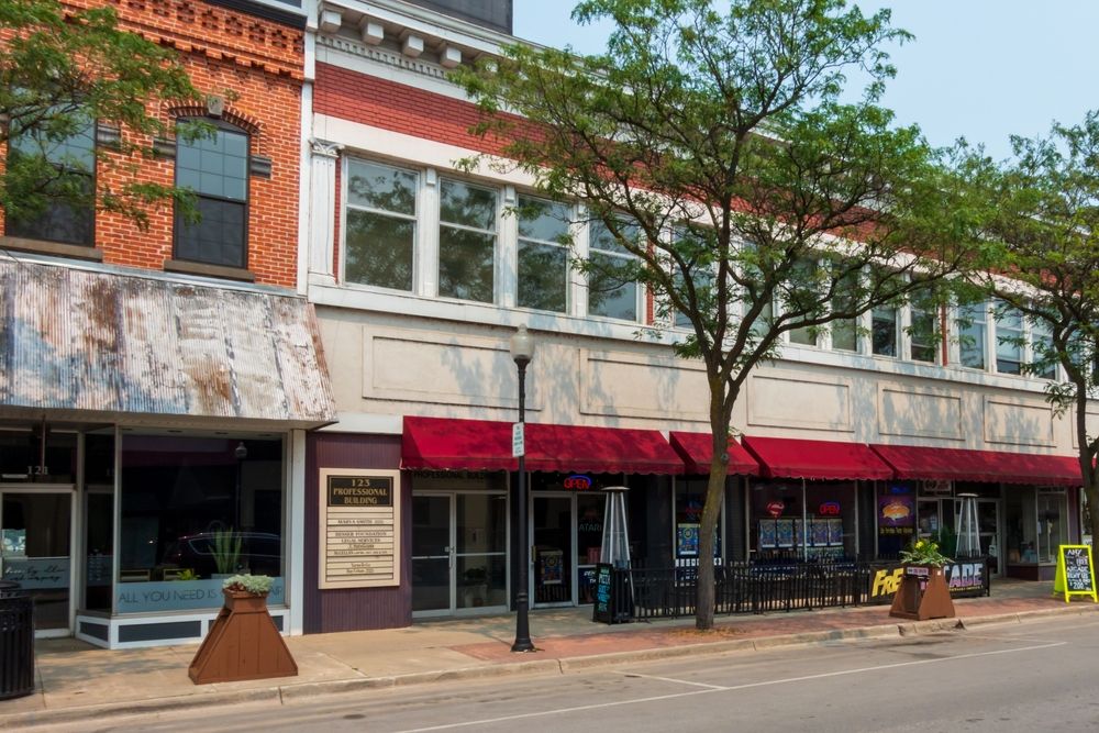 View of Alpena's Downtown District