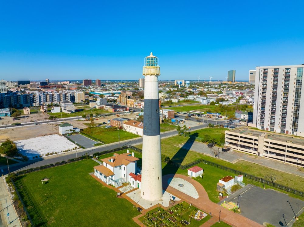 Aerial view of the Absecon Lighthouse