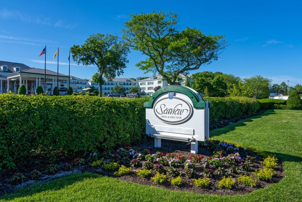 Welcome sign of Seaview