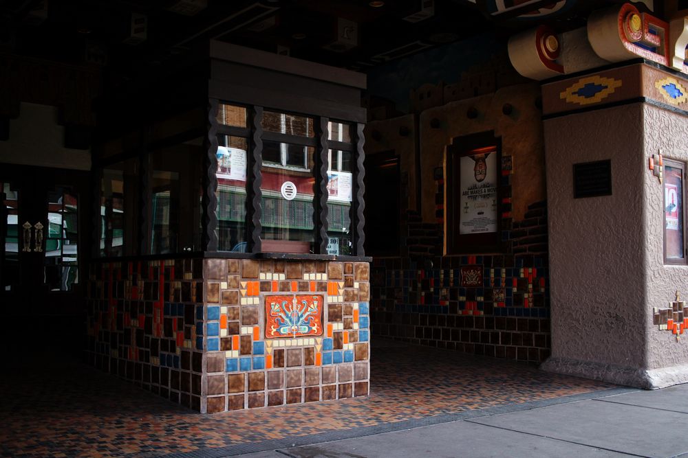 Ticket booth of the Kimo Theatre