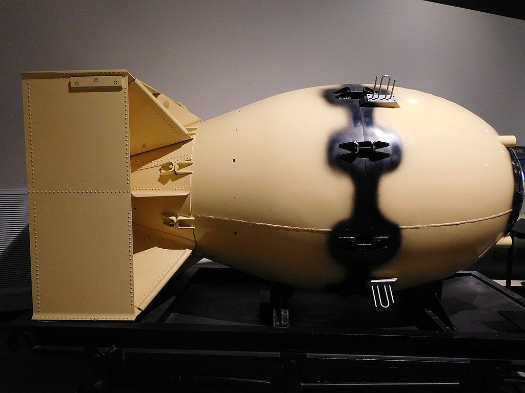 Fat man bomb in National Museum of Nuclear Science & History