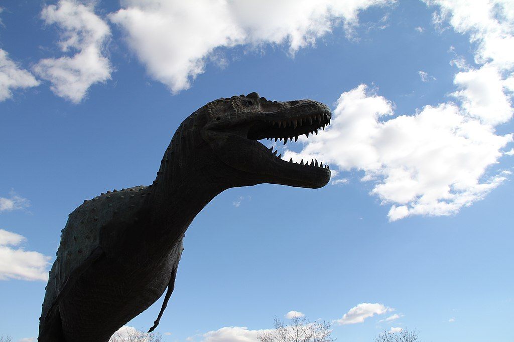 Dinosaur statue at New Mexico Museum of Natural History and Science