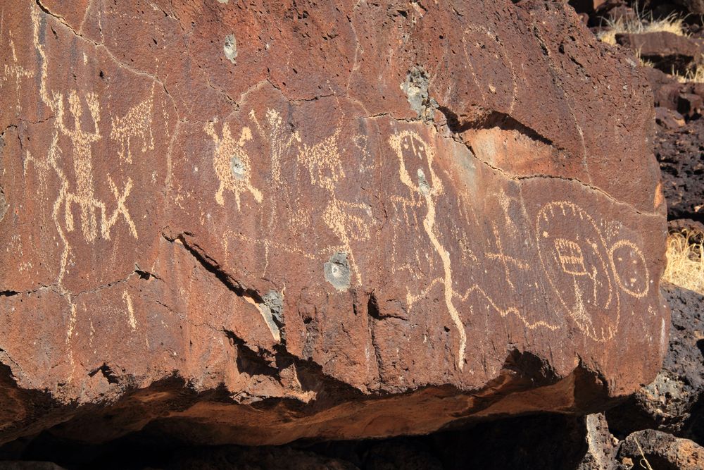 Carvings at Petroglyph National Monument