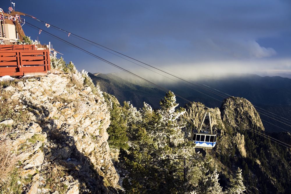 Scenic view of Sandia Peak Tramway