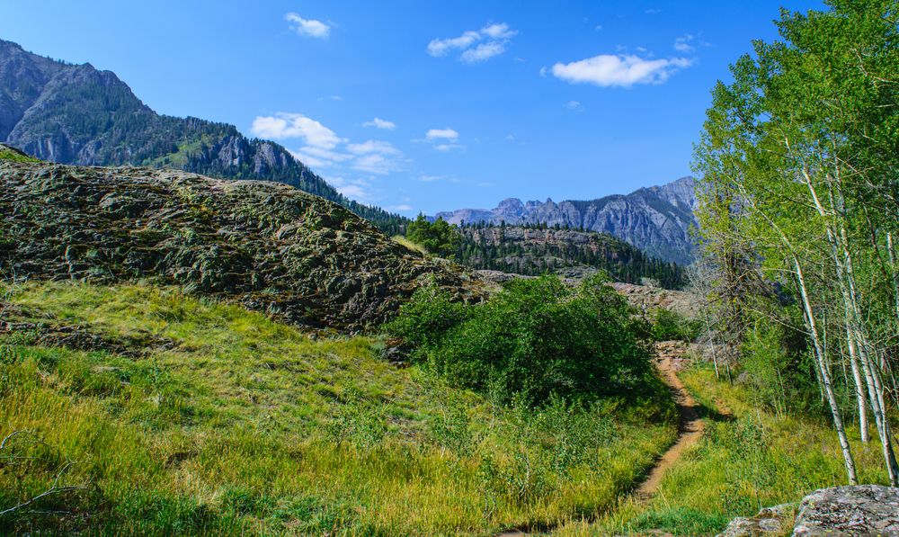 Landscape along Ouray Perimeter Trail