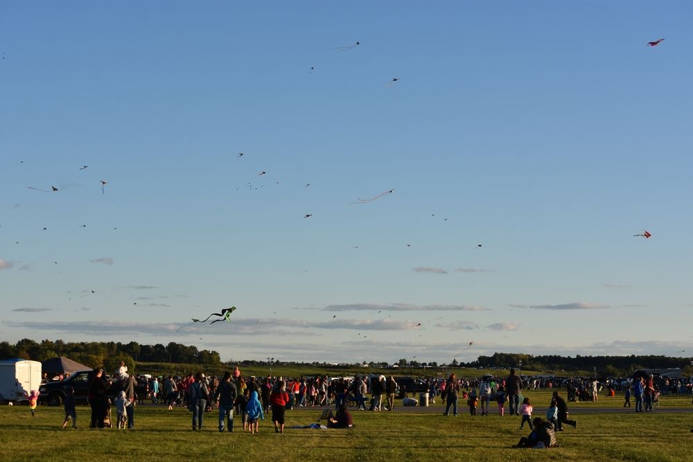 People at the Adirondack Balloon Festival